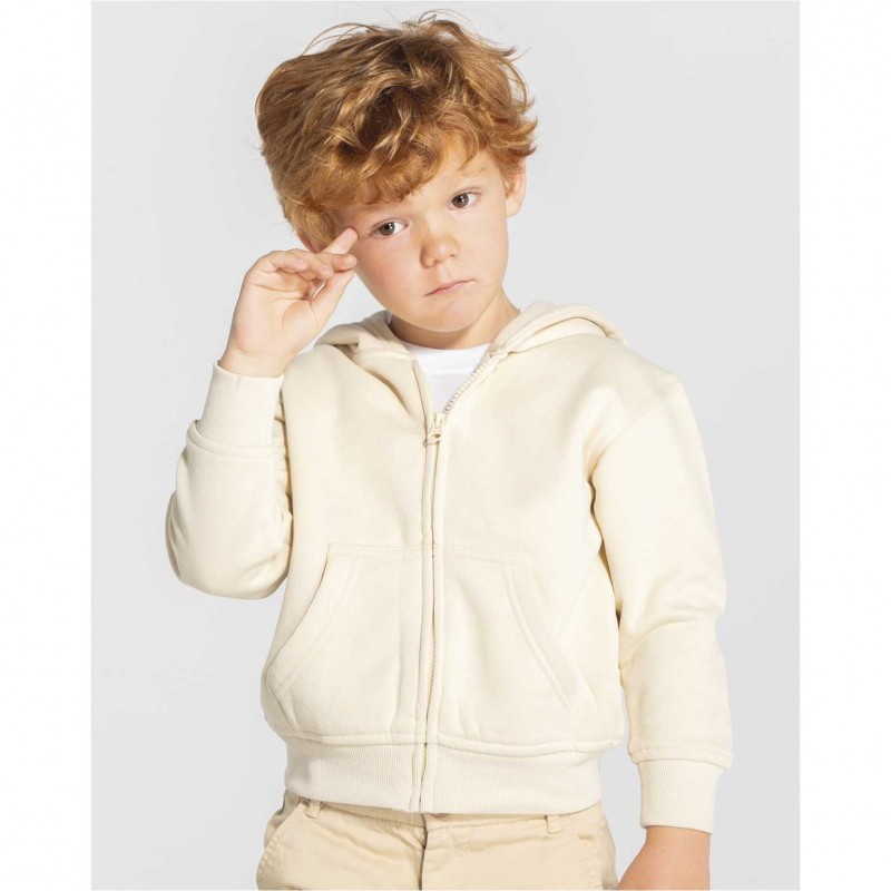 SUDADERA CAPUCHA CON CREMALLERA UNISEX